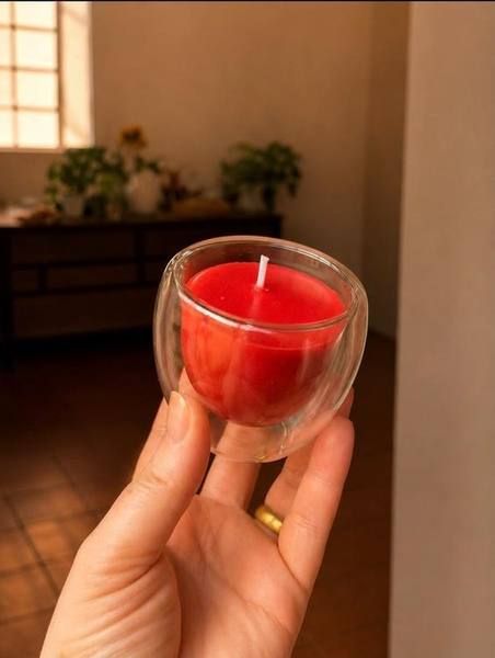 Foto principal — Vela Aromática Premium de Morango e Champanhe (150ml)
